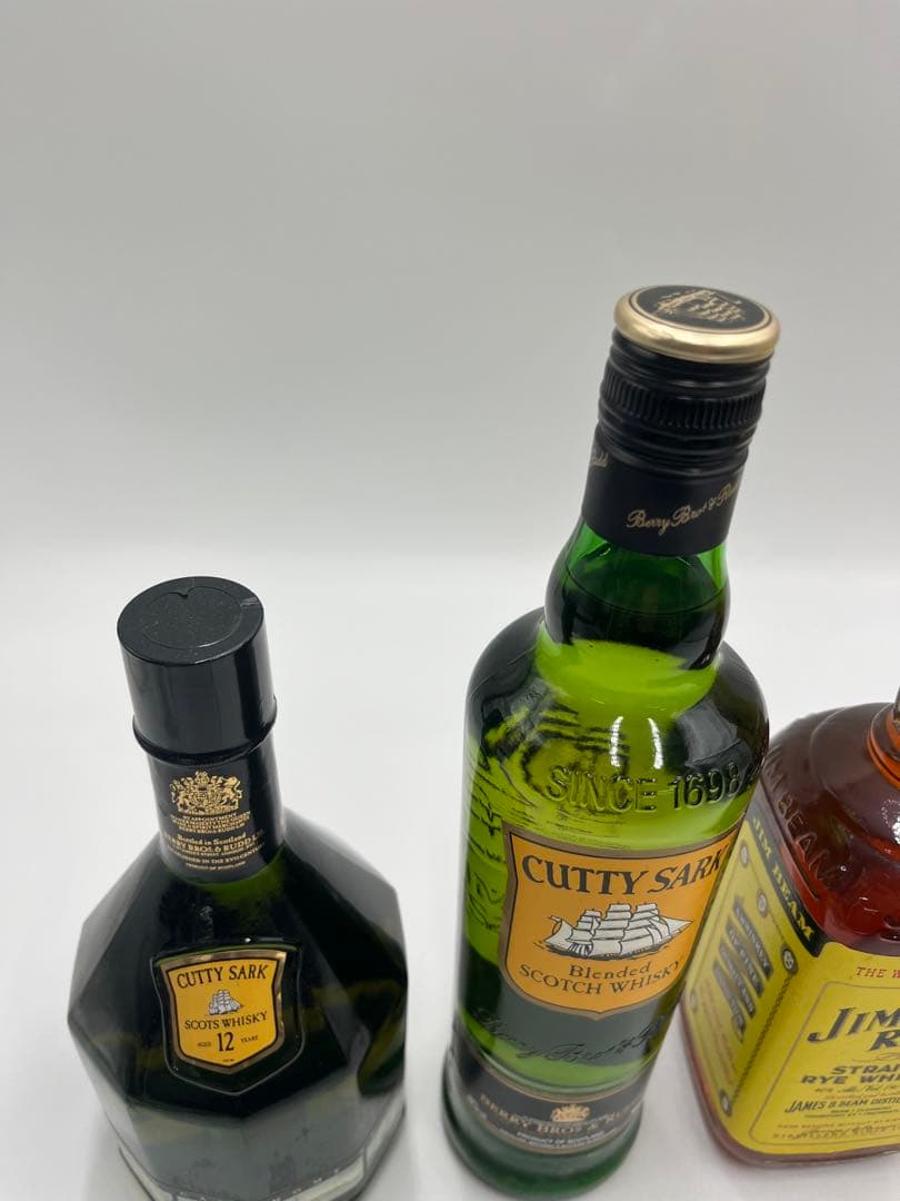 CUTTY SASK JIM BEAM RYE ウイスキー　4本セット