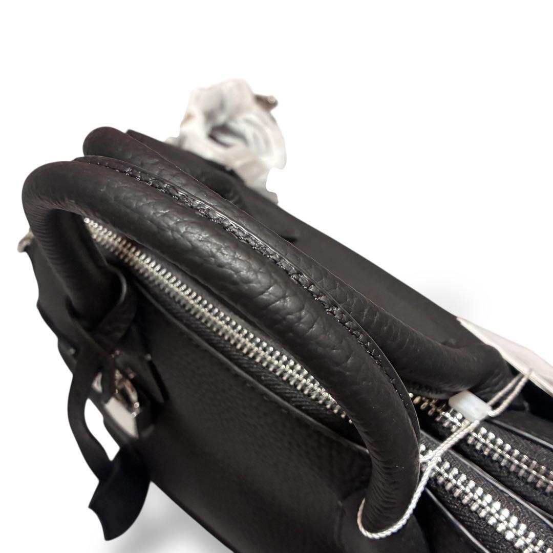 新品タグ　ヘイニ　オリエット　2way ショルダーバッグ　ブラック　レザー