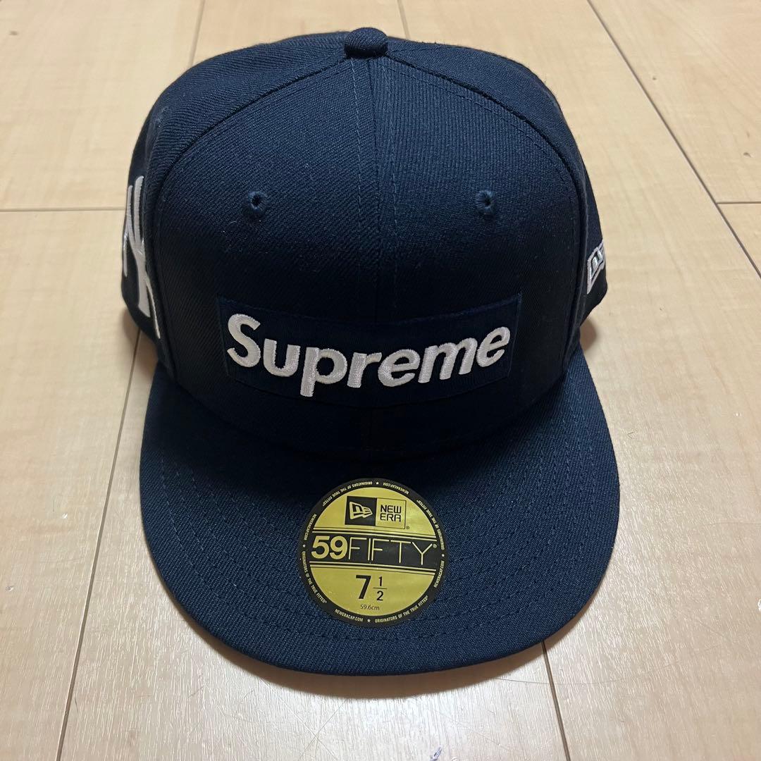 シュプリーム NY ヤンキース キャップ