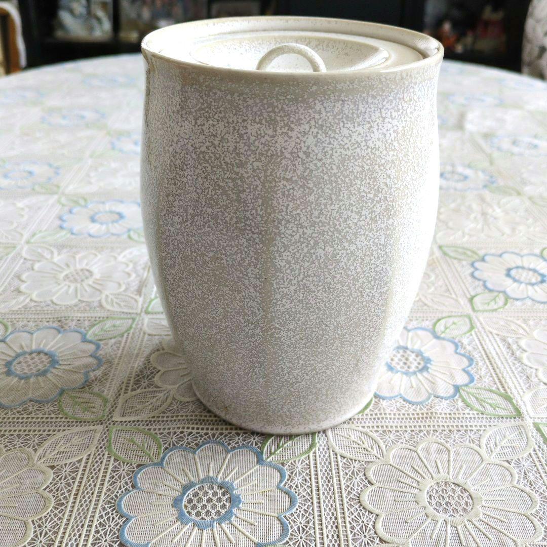 【美品】美津左し（みずさし） 白釉 ／平安　宮下善寿造／共箱付