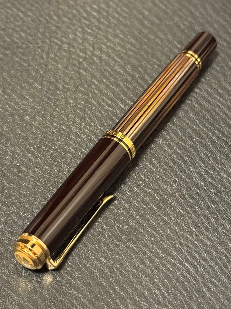 Pelikan 万年筆 茶縞　スーベレーンM400 ペリカン