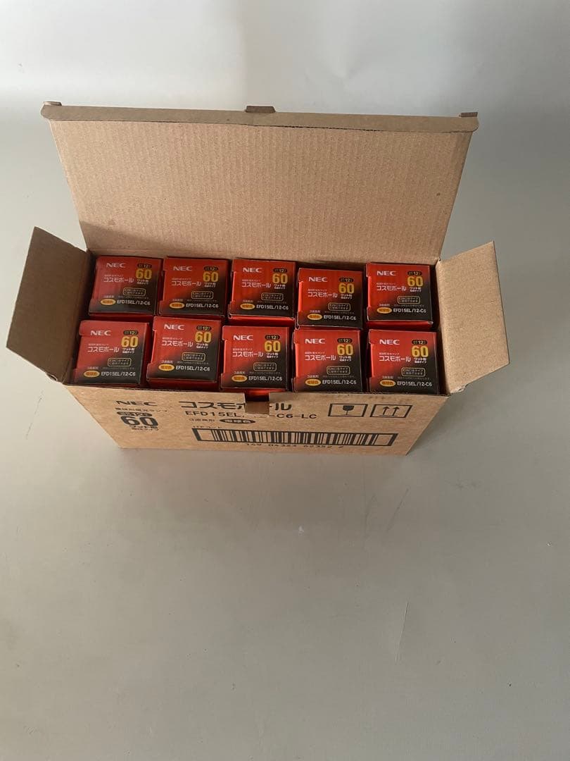 10個セットNEC 電球形蛍光ランプコスモボールEFD15EL/12-C6