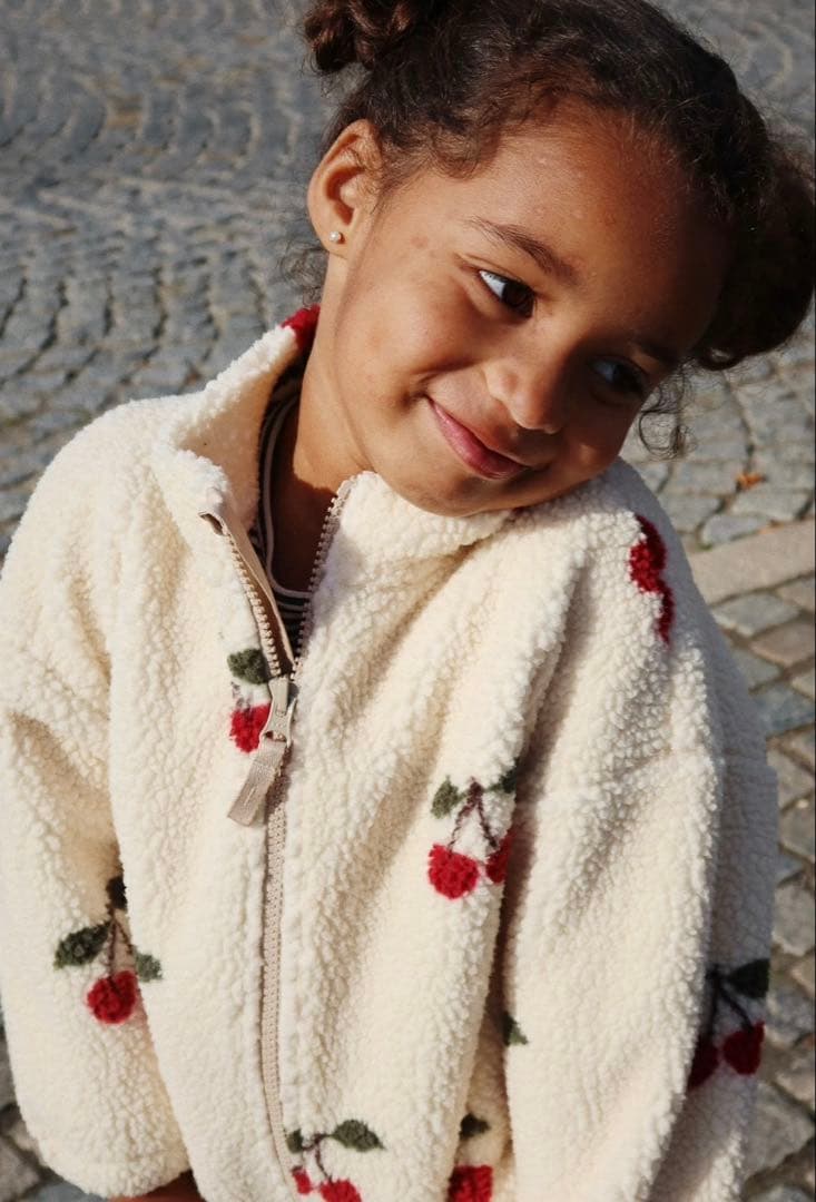 KONGES SLØJD コンゲススロイド チェリー柄 フリース アウター