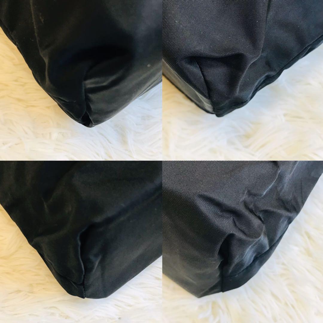 【極美品】プラダ ショルダーバッグ 三角ロゴ ナイロン 黒 肩掛け