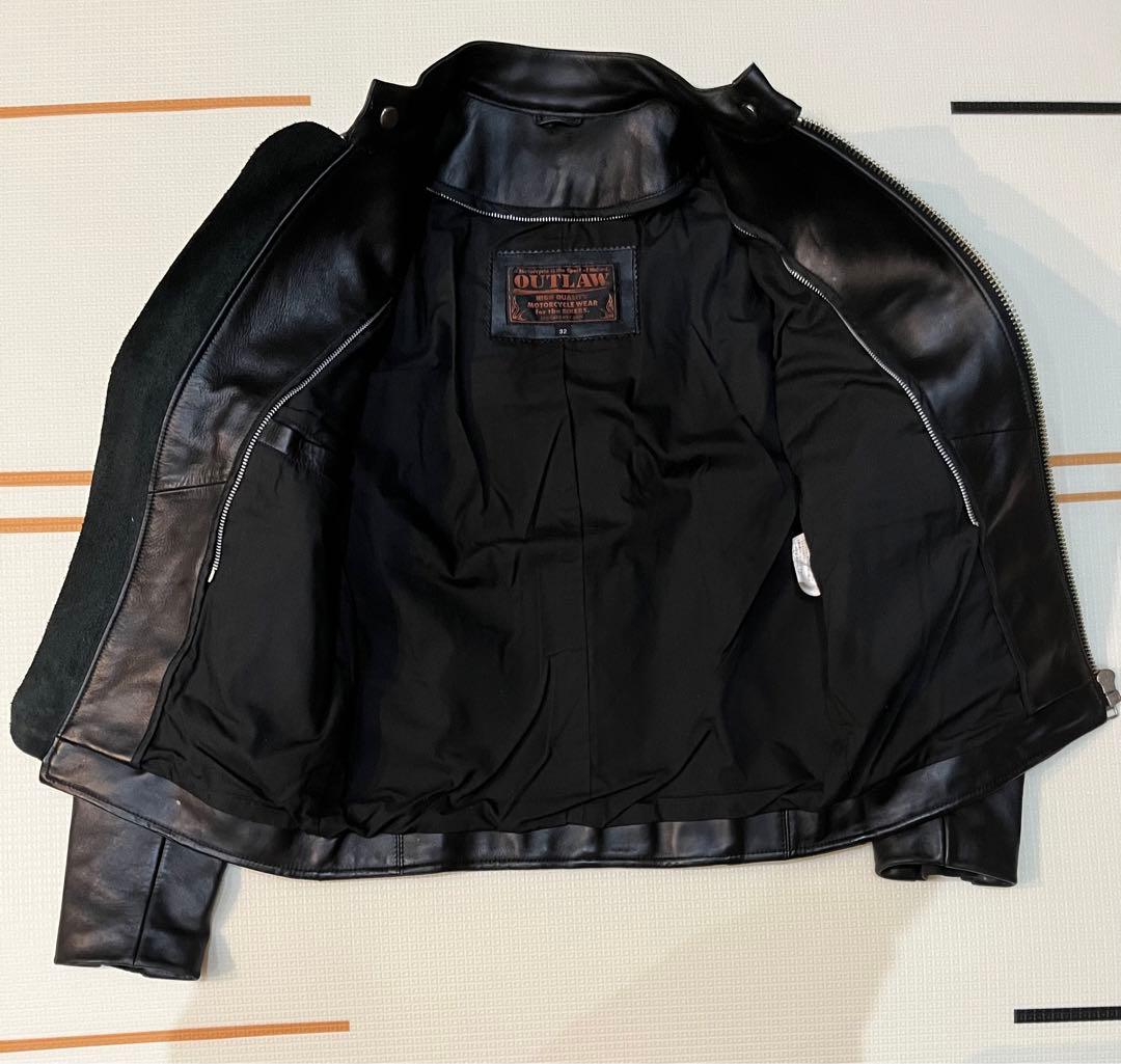 アウトロー OUTLAW レザージャケット ライダース 本革