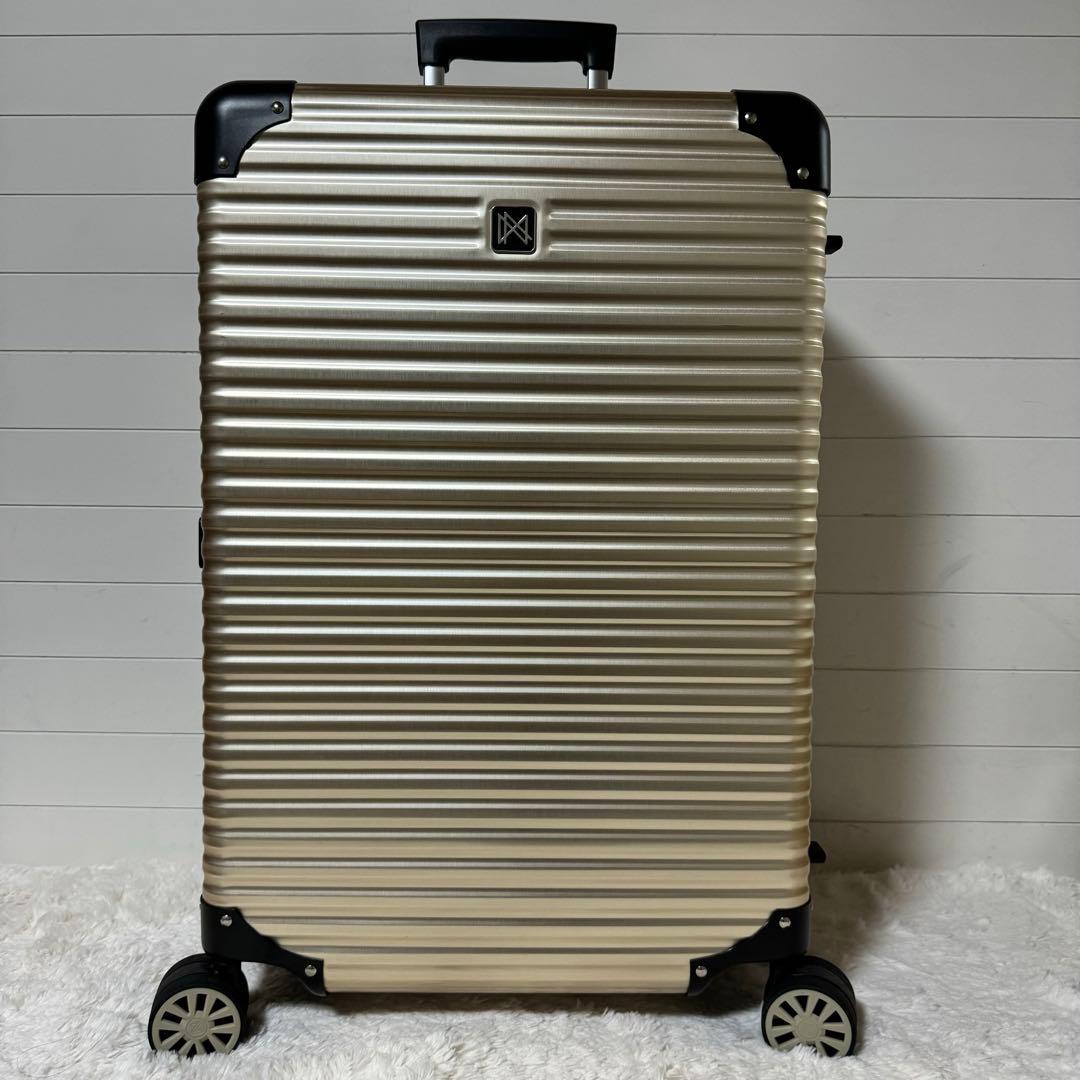未使用品✨LANZZO ランツォ　スーツケース　Norman ゴールド　アルミ