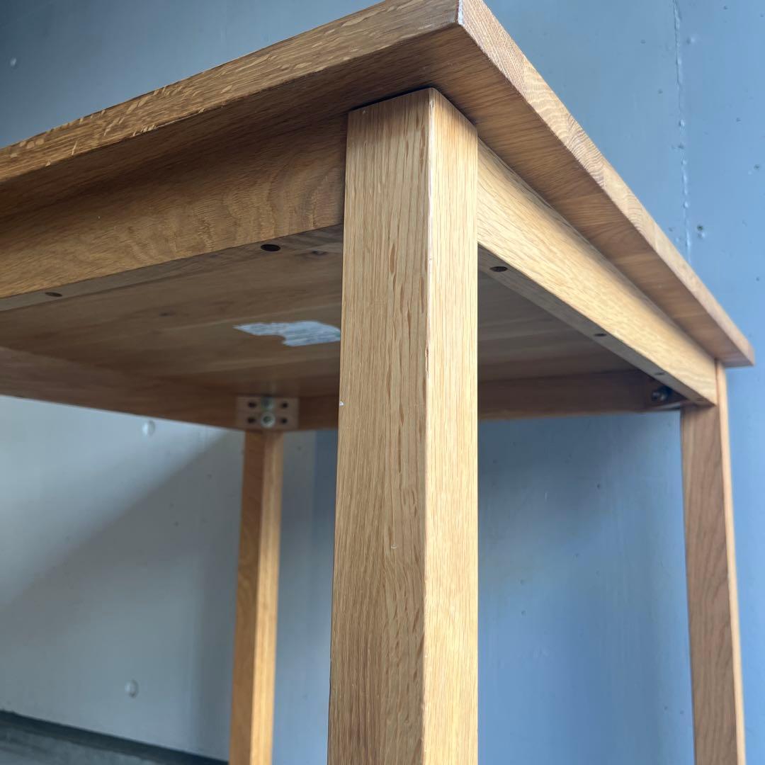 美品・廃盤希少★無印 無垢材ダイニングテーブル 幅８０ｃｍ・オーク材