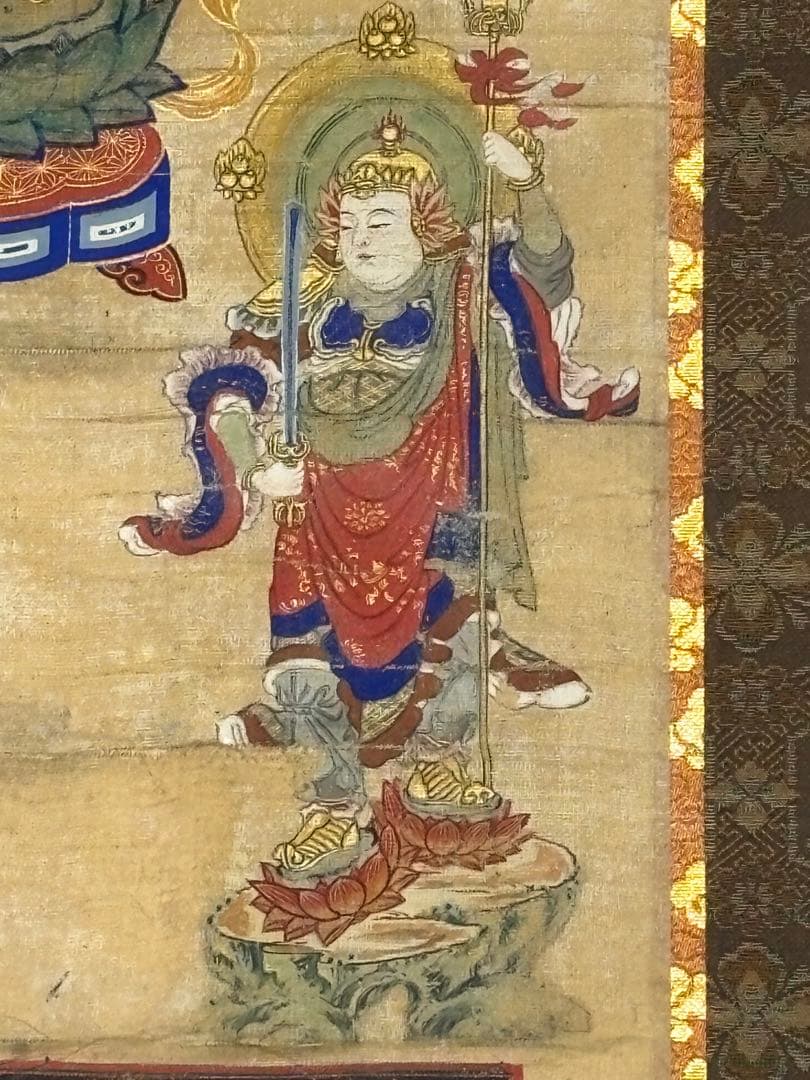 「千手観音菩薩立像 洛西立願寺楊谷寺」極彩色木版画 1幅|仏画 仏教美術