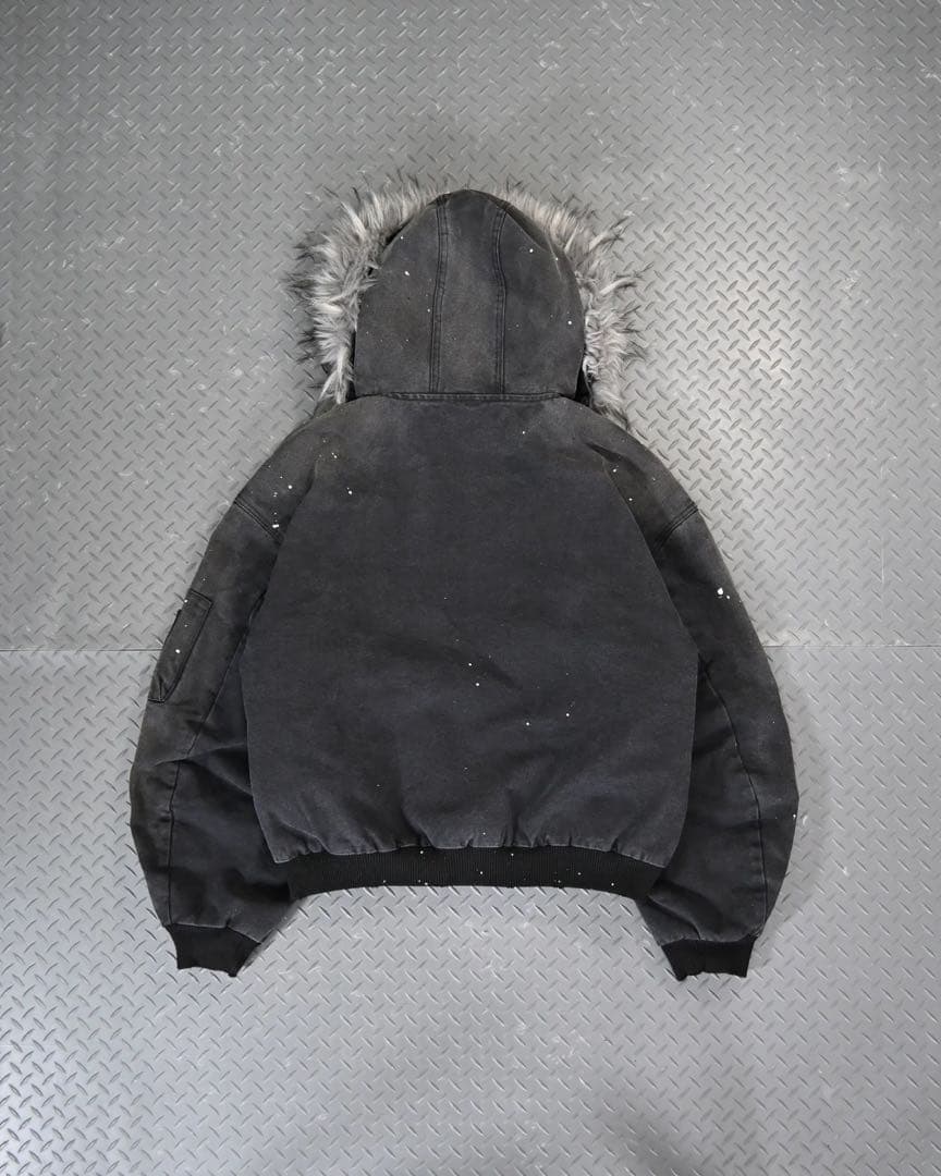 地底人オンライン ウォッシュドファージャケット Sサイズ