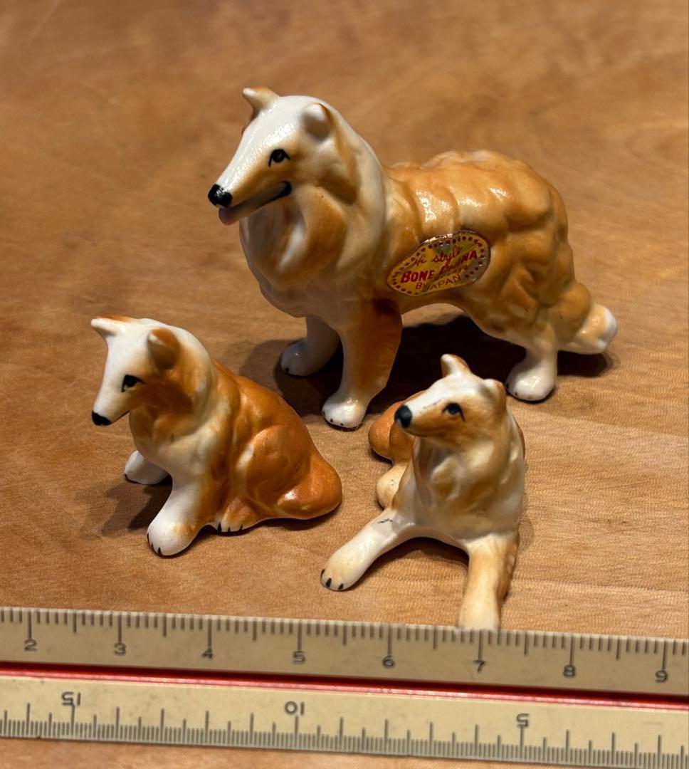 アニマルミニチュア陶器　アンティーク置物