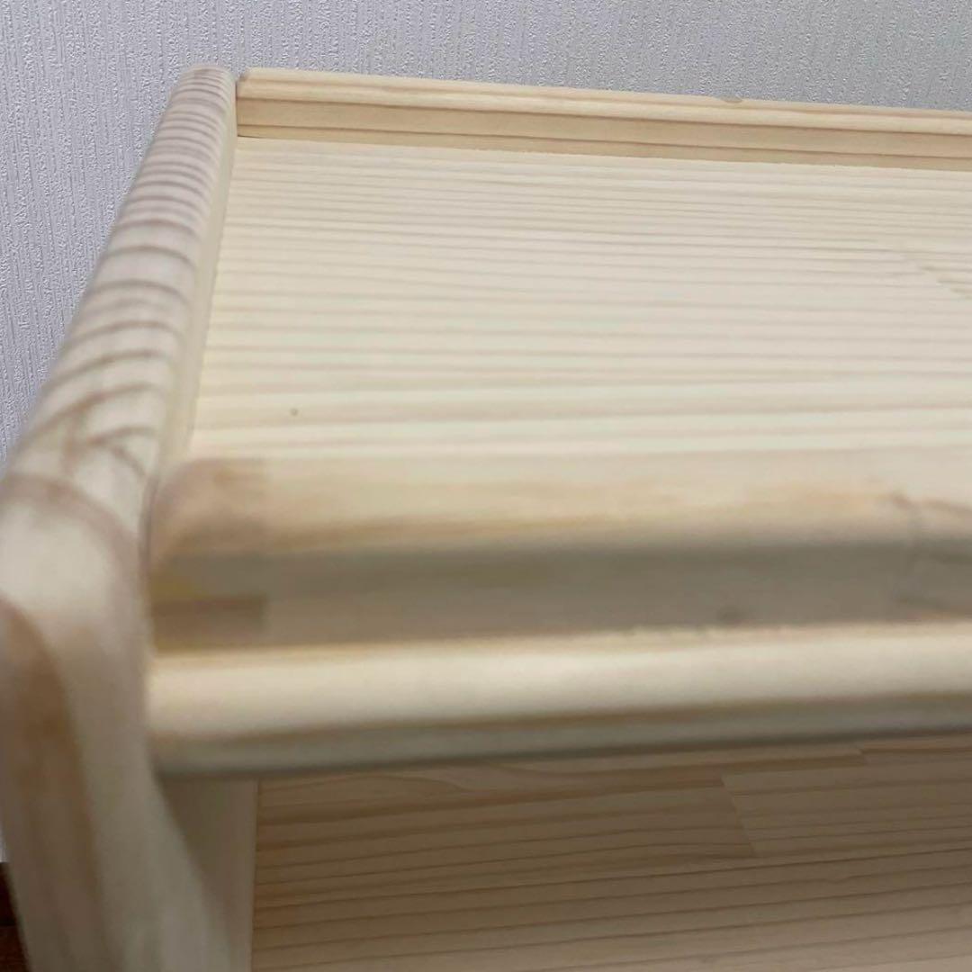 ハンドメイド　2way オモチャ棚　モンテッソーリ　木製棚　w64 角丸み加工