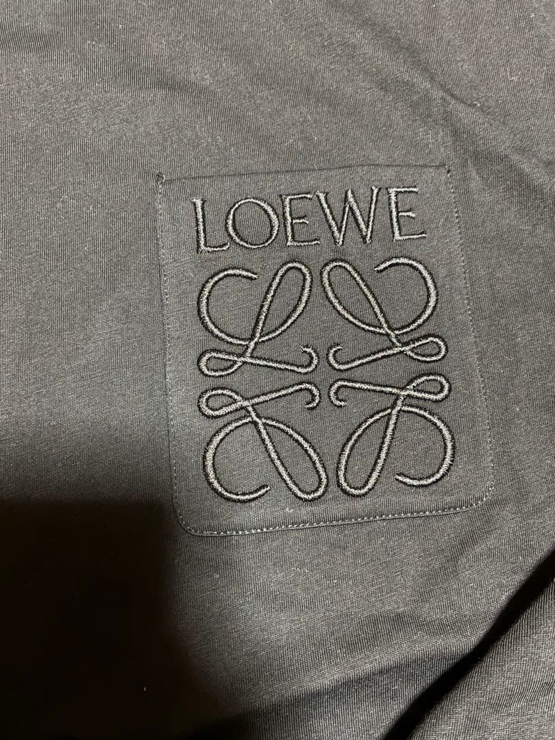 LOEWE アナグラム　ポケット　Tシャツ　ブラック　XL
