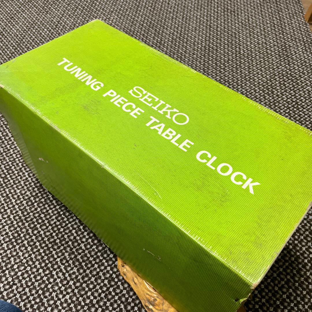 SEIKO 置き時計　ミッドセンチュリー　ゴールド調　新品未使用品