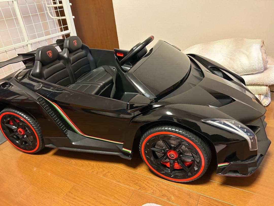 ランボルギーニヴェネーノ電動カート ブラック 2人乗り