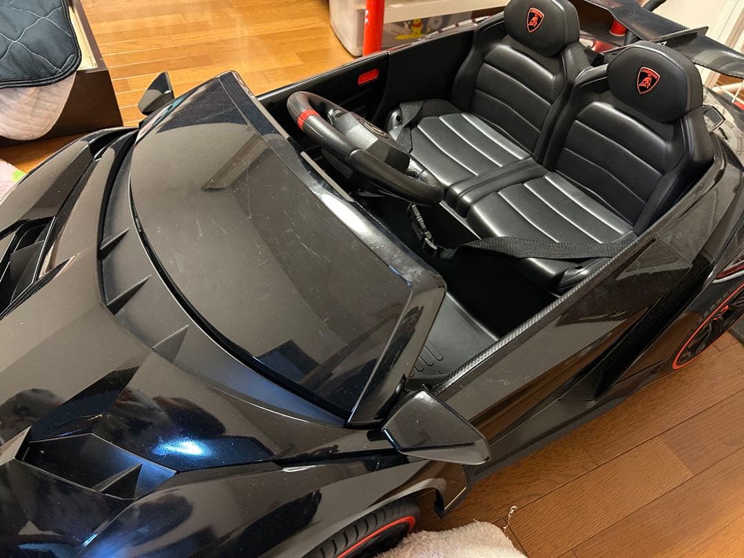 ランボルギーニヴェネーノ電動カート ブラック 2人乗り