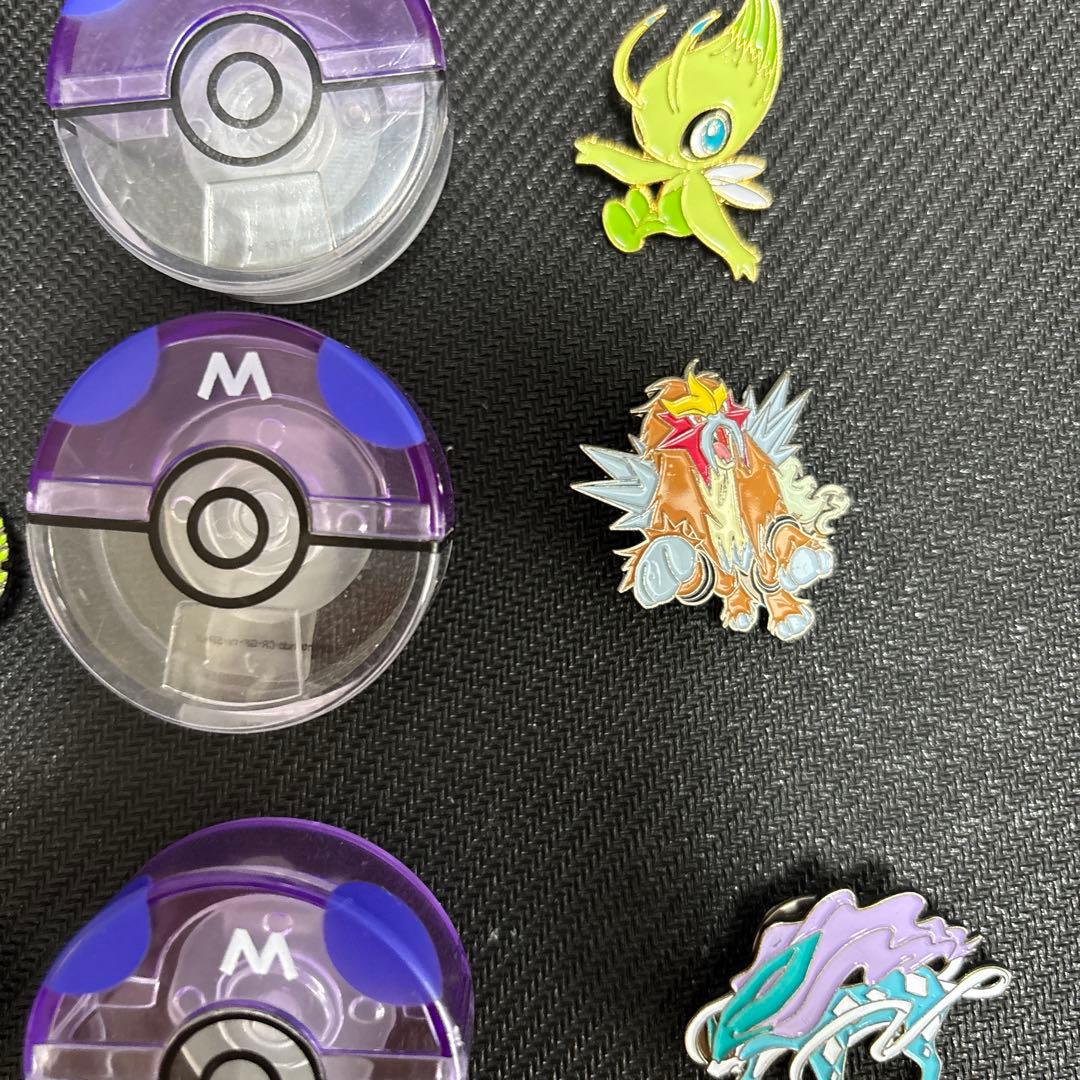 当時物、超レアポケットモンスターボールバッチ　全7種