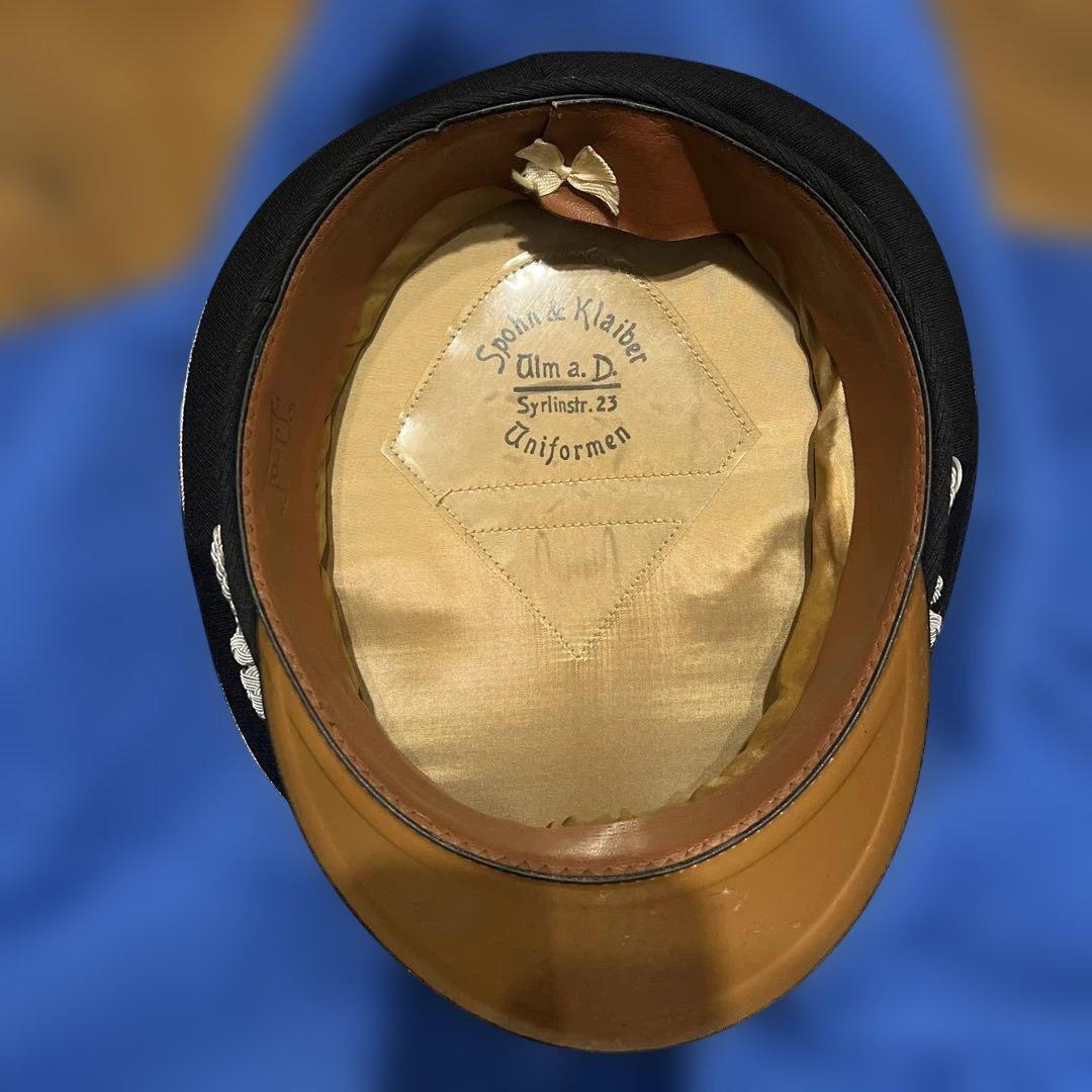 【ヤンケ社製】アルゲマイネ将官制帽　実物生地　シュミット&ゾーン帽章付き