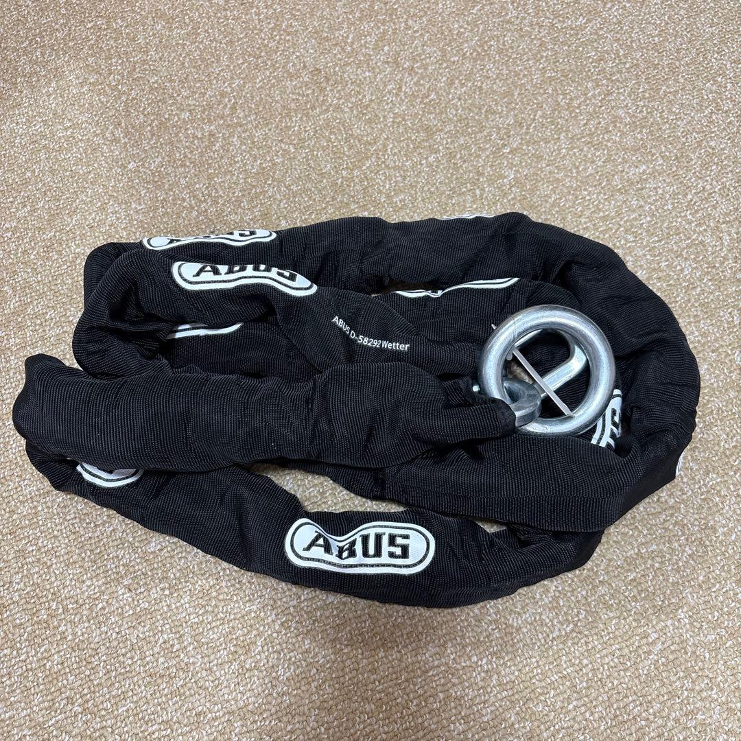 ABUS(アバス) 屈強チェーン 12KS-250-LOOP 新品鍵付　盗難防止