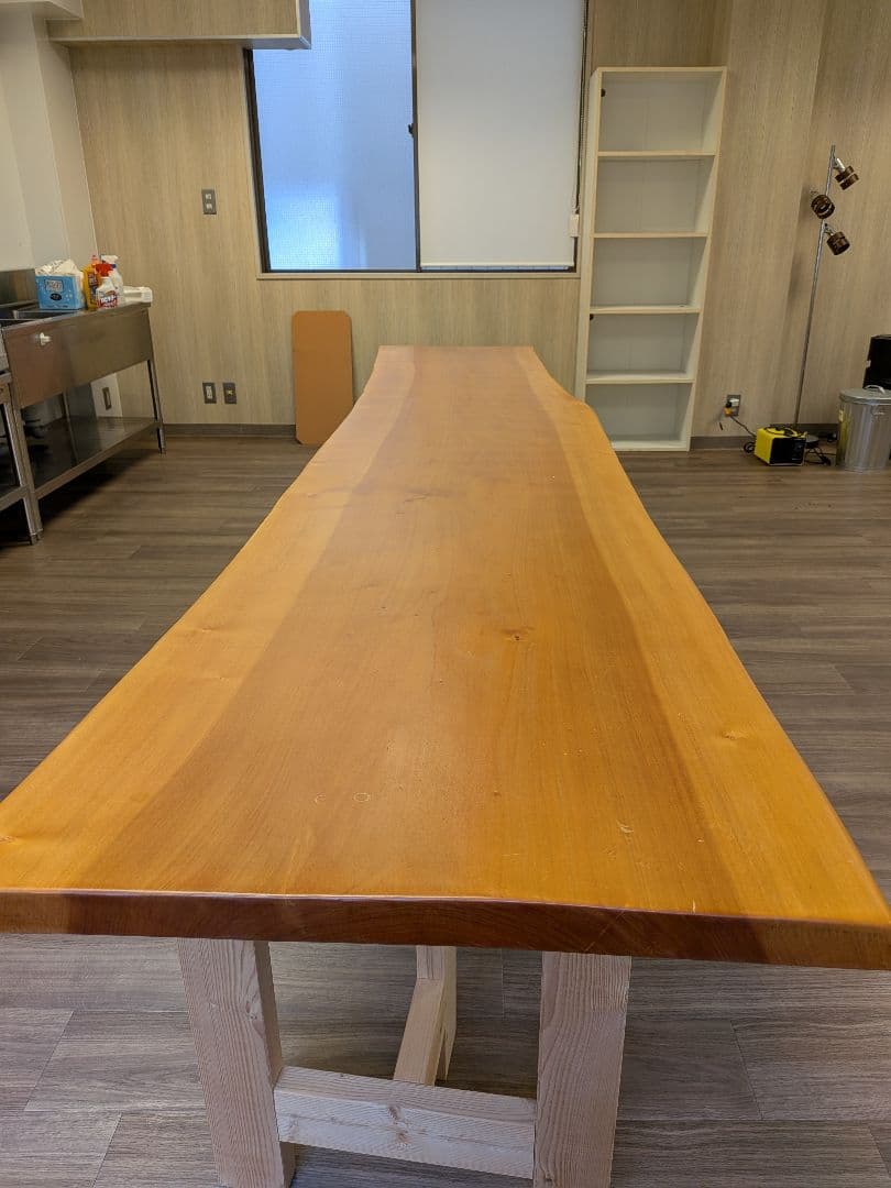 tskzさま専用　一枚板 無垢 ダイニングテーブル DIY 天然木 ベンチ 3m