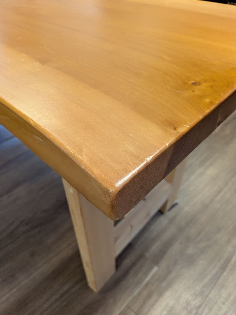 tskzさま専用　一枚板 無垢 ダイニングテーブル DIY 天然木 ベンチ 3m