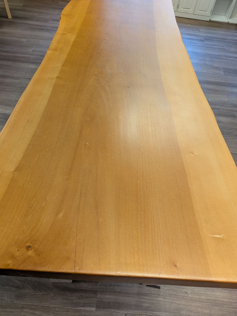 tskzさま専用　一枚板 無垢 ダイニングテーブル DIY 天然木 ベンチ 3m