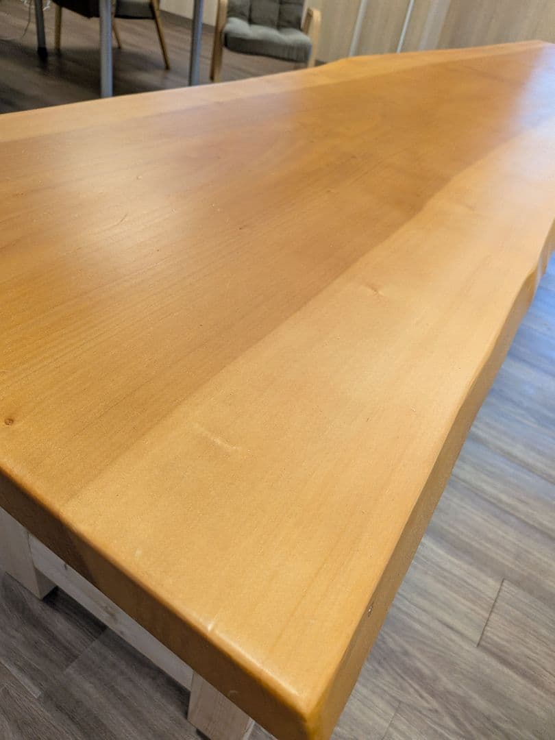tskzさま専用　一枚板 無垢 ダイニングテーブル DIY 天然木 ベンチ 3m