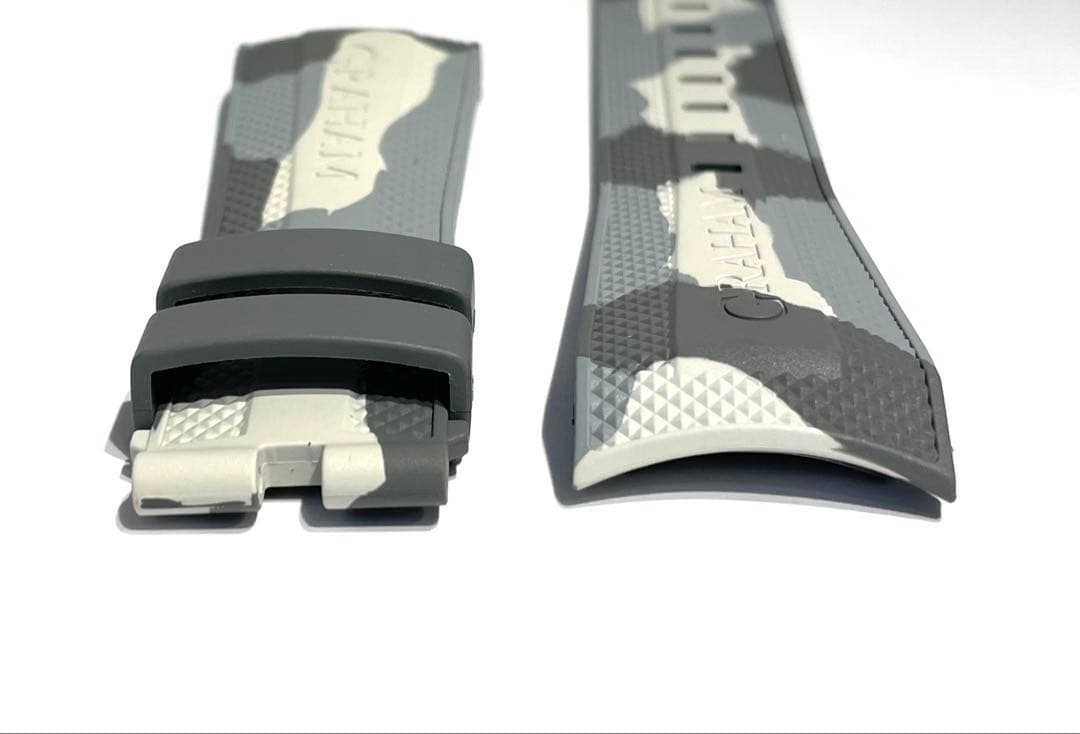 ★ GRAHAM グラハム ラバーベルト 約25mm 交換用 純正 グレー系