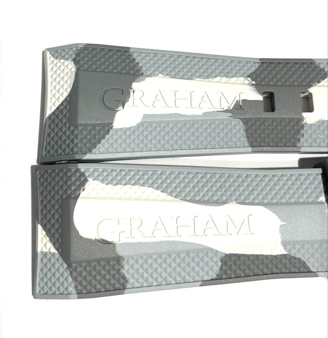 ★ GRAHAM グラハム ラバーベルト 約25mm 交換用 純正 グレー系