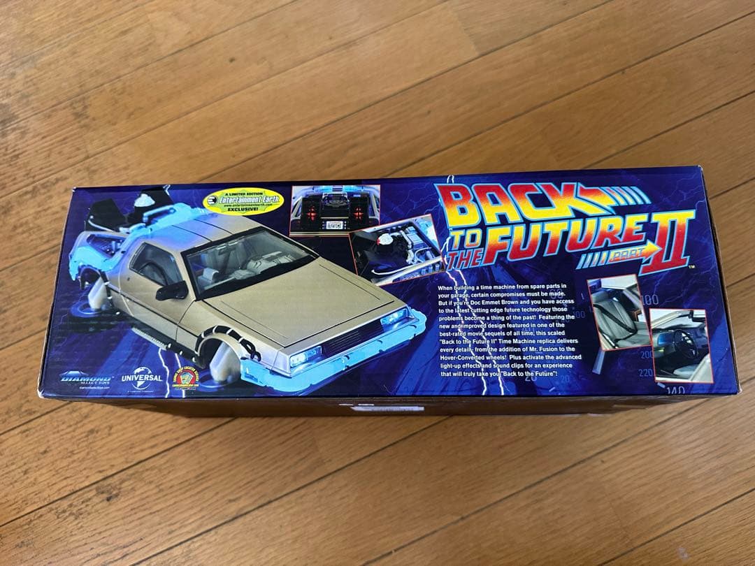 バックトゥーザフューチャー. デロリアン　ドク、ビフ、ロレイン、サイン入り