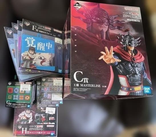 新品）一番くじ キングダム 次代の傑物たち(C賞-王翦 MASTERLISE)他