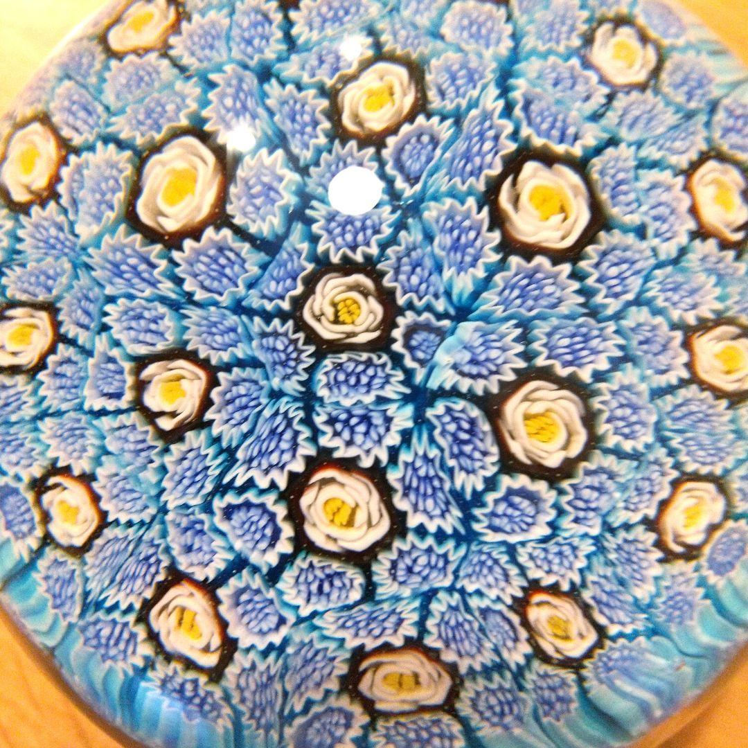 MURANO ベネチアングラス ペーパーウェイト イタリア製 ミルフィオリ