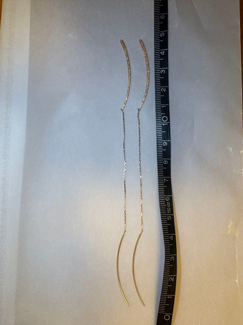 美品！agete ロング アメリカンピアス K10