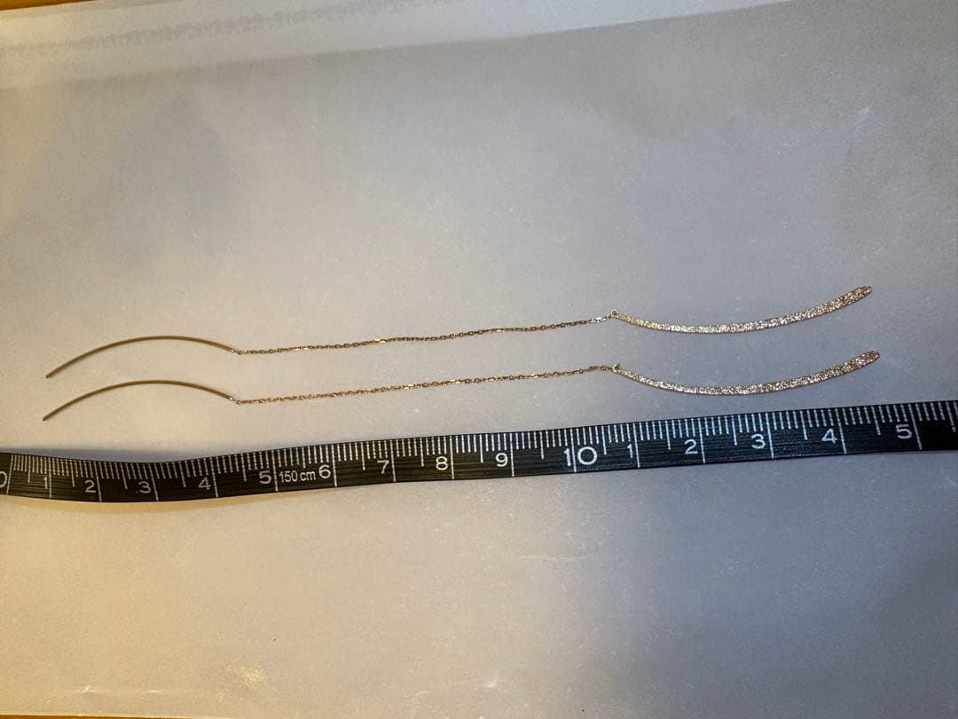 美品！agete ロング アメリカンピアス K10