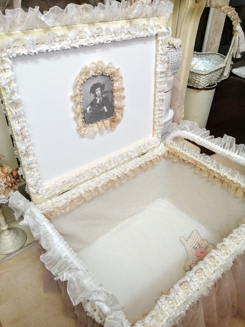 大きな貴婦人パニエ♡薔薇♡ドレッシー♡小物入れ♡収納♡