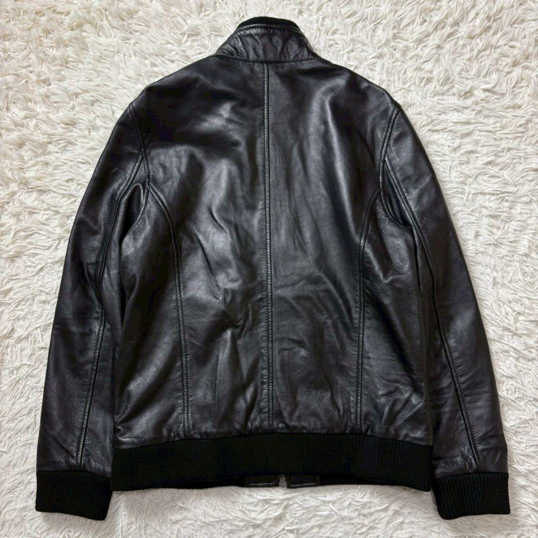 【極美品】LIUGOO シープスキン レザージャケット　L ブラック