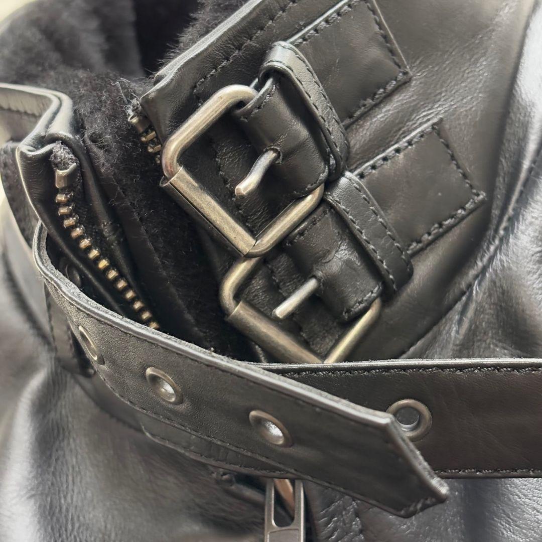 【激レア極 美品】リューグーレザーズ　シングルライダース　ムートンボア　ライナー