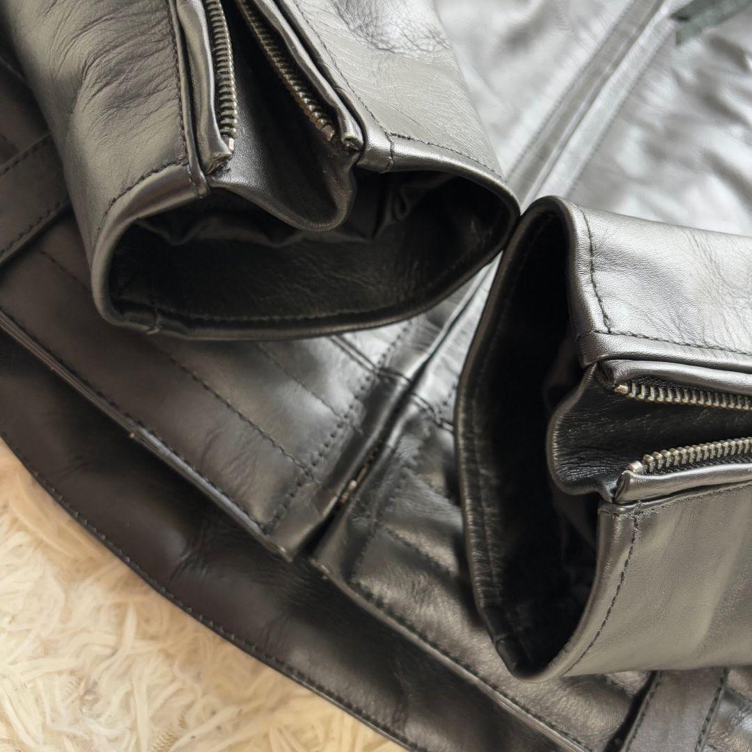 【激レア極 美品】リューグーレザーズ　シングルライダース　ムートンボア　ライナー