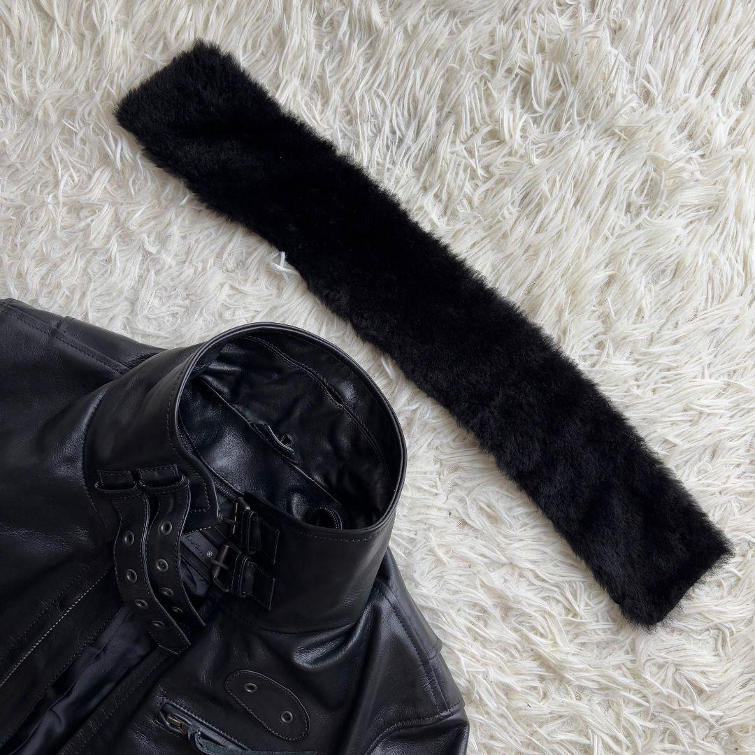 【激レア極 美品】リューグーレザーズ　シングルライダース　ムートンボア　ライナー