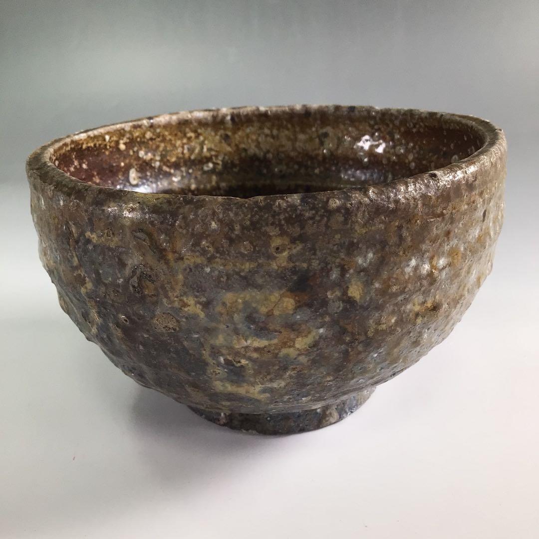 Ｒ１９９　茶碗　『信楽焼』『高橋楽斎造』『表千家　堀内宗完　箱書』　共箱　茶道具