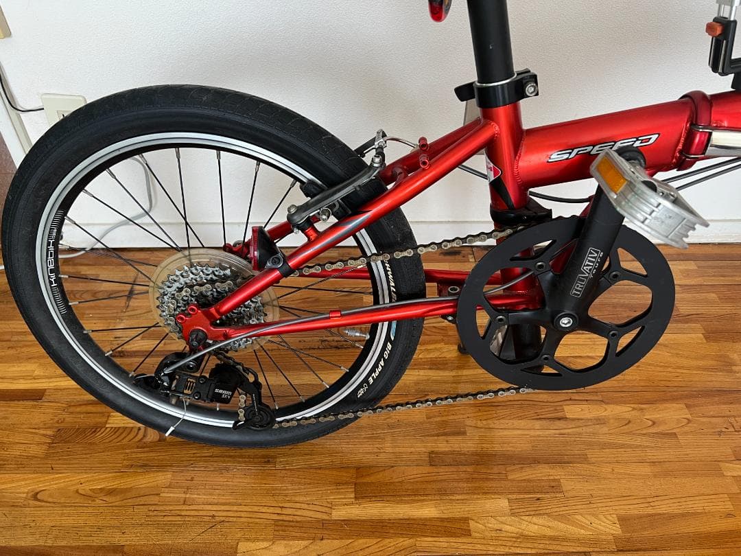 DAHON SPEED P8 折りたたみ自転車 レッド