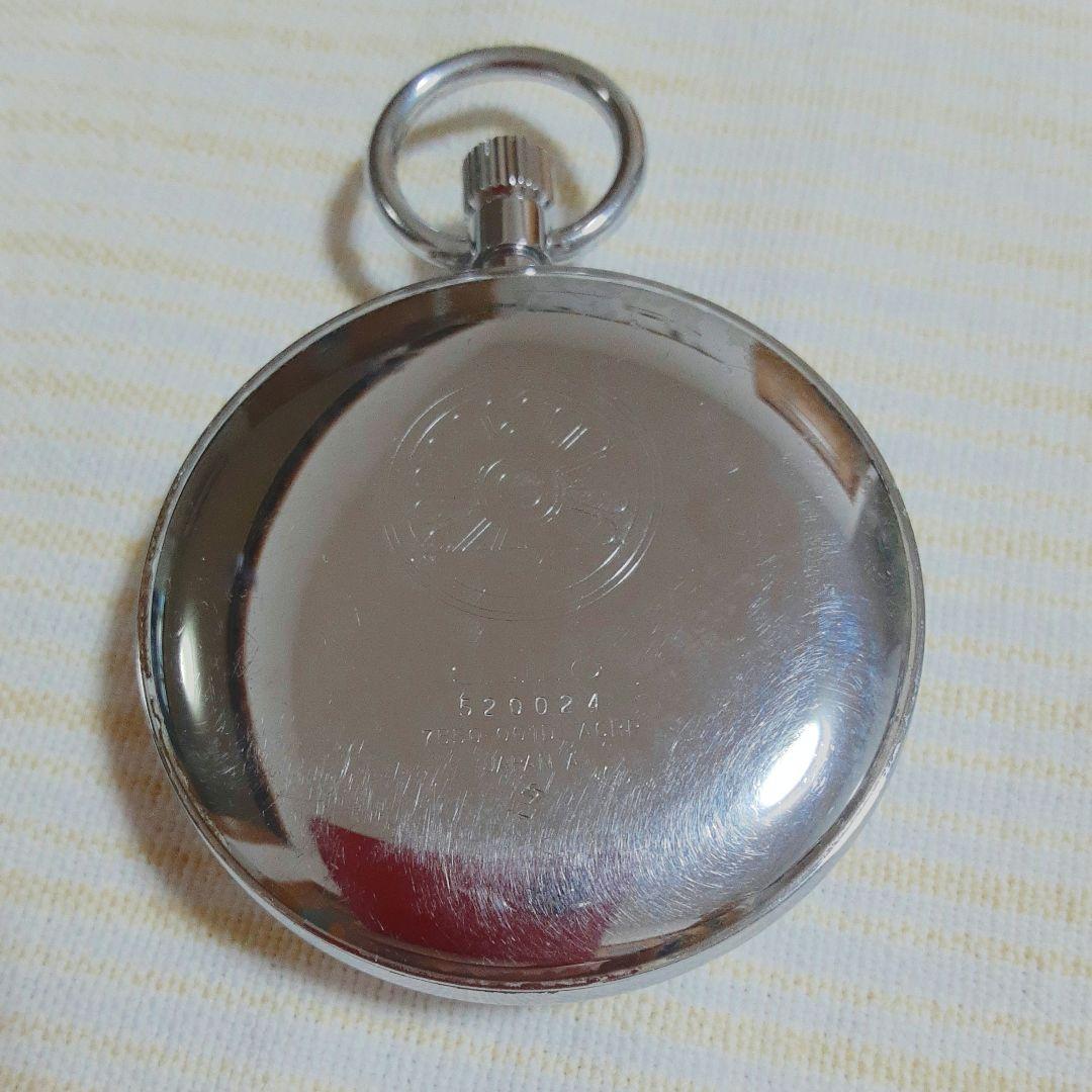 【希少動輪ロゴ】SEIKO諏訪1985年懐中時計 鉄道時計　7550−0010