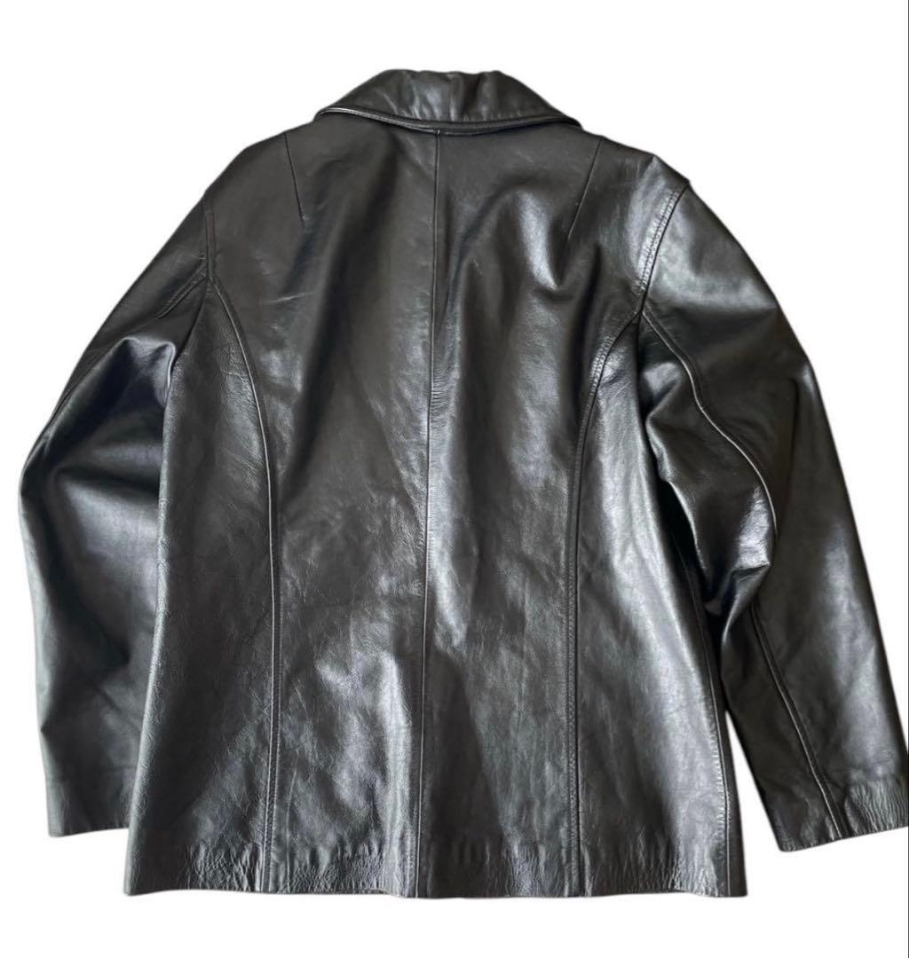 GAP 本革 シングルライダースジャケット L