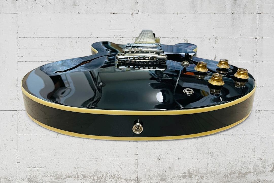 (美品) BURNY RSA-70 セミアコ ブラック色