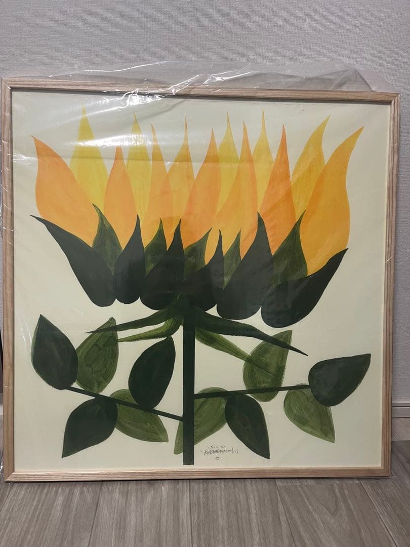 新品未使用品　IDEE 山口一郎　neo flower ポスター　（額装付き）