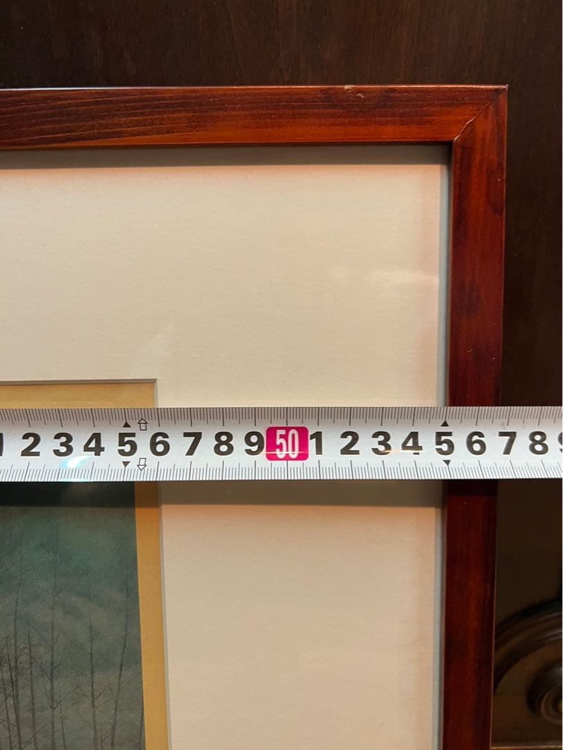 高田誠 残雪景色 絵画 アート 額縁 インテリア 日本画