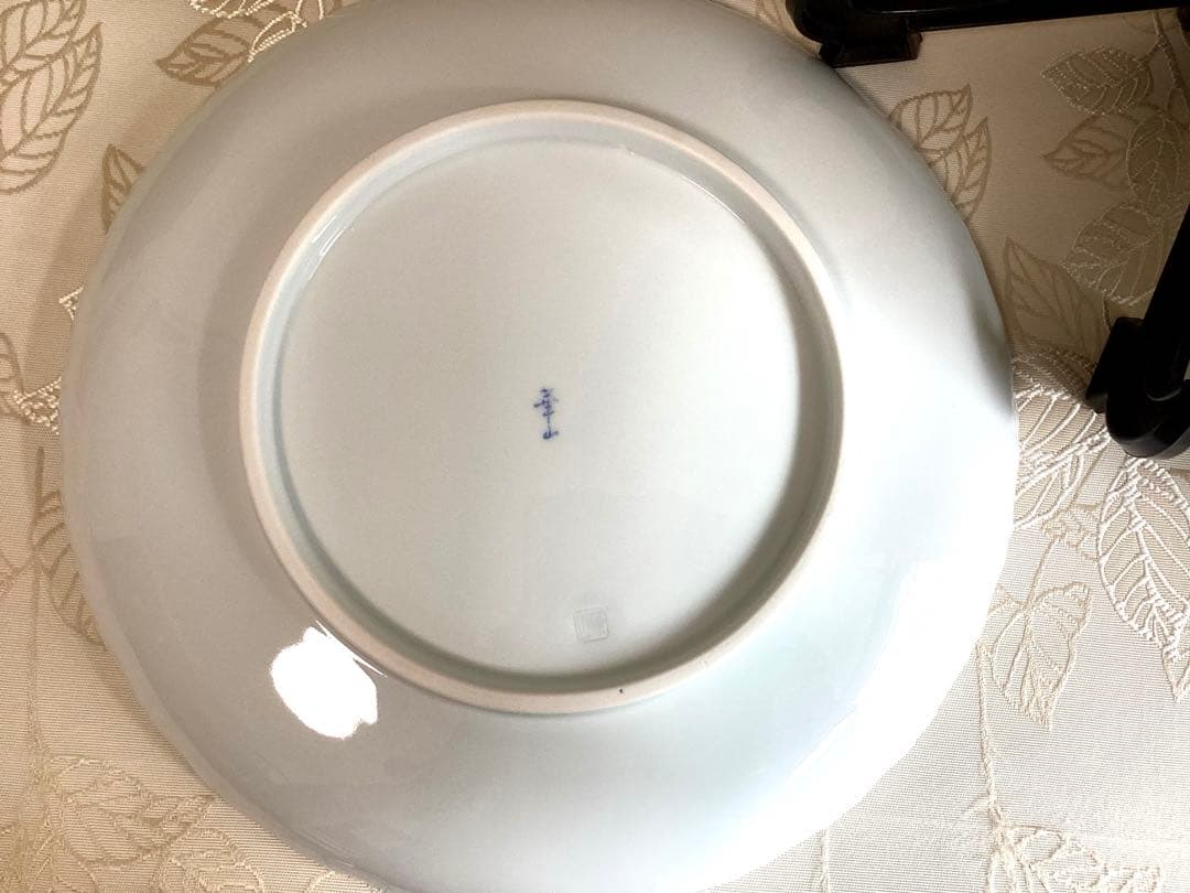 有田焼き　華山　赤富士飾り皿 直径30cm