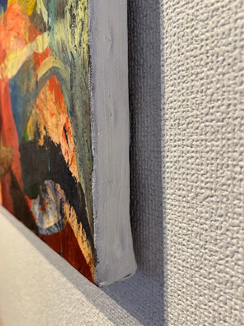 【F50号】ひつじ娘 原画 油絵 抽象画 abstract paintings