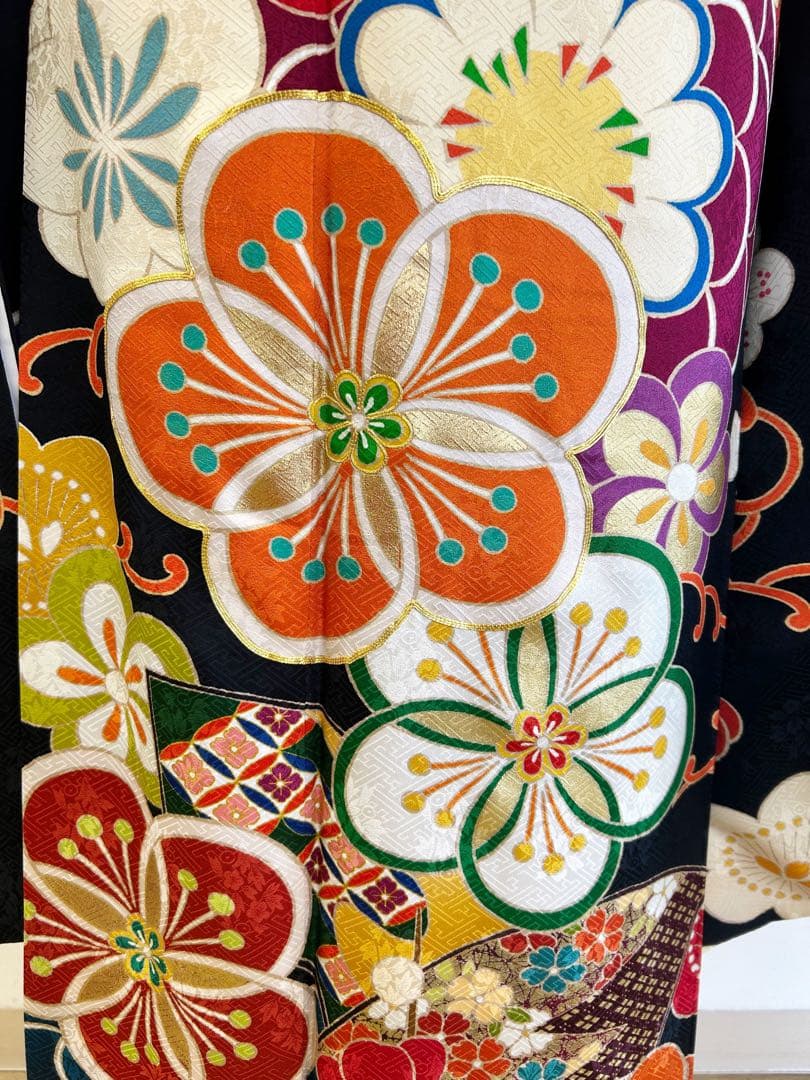 ふ25 振袖フルセット　振袖セット　 成人式　振袖　正絹　レトロ