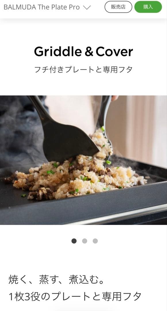 BALMUDA The Plate pro &フチ付きプレートと専用フタのセット