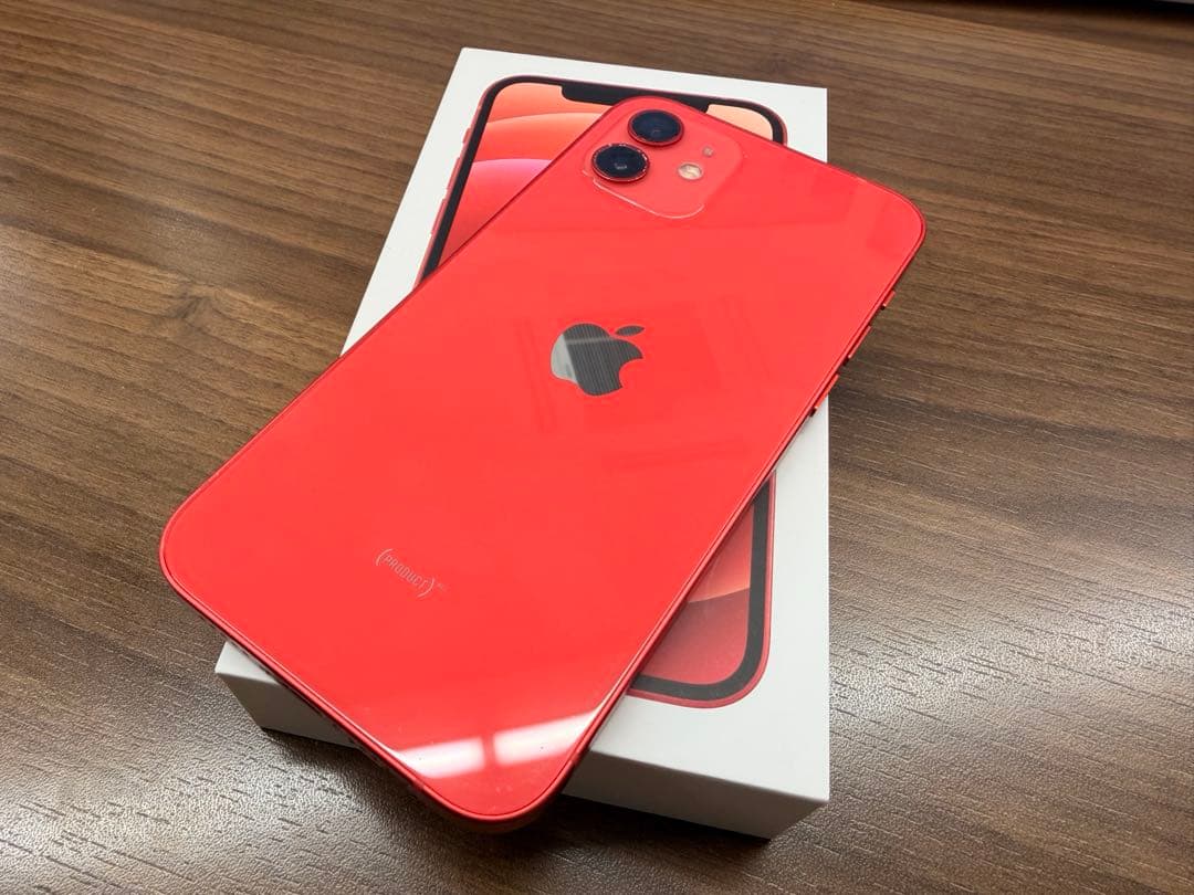 iPhone 12 simフリー 128G レッド 本体 76%